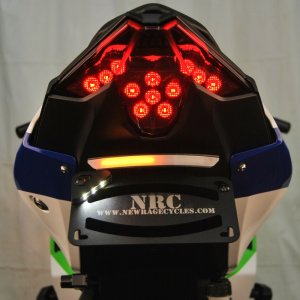 Kawasaki Ninja 500 Fender Eliminator - New Rage Cycles - LED Turn Signals - Black - `24-`27